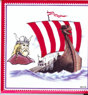 Viking Ship Magnet Tile Viking Ship Magnet Tile